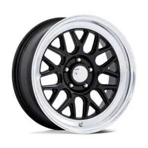 American Racing Vintage G force VN516 Gloss Black Diamond Cut Lip